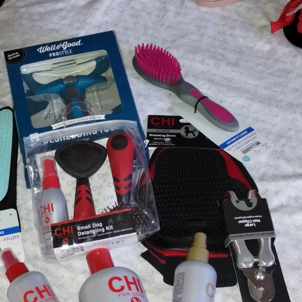 Dog bath gift set